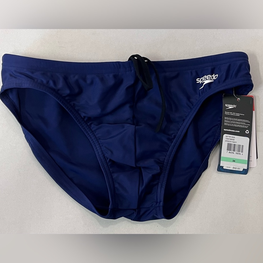 Speedo Men's Navy Swim Briefs